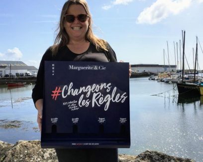 Gaele Le Noane est la directrice et fondatrice de Marguerite et Cie. Ancrée dans le Finistère Sud, à Lesconil, Marguerite & Cie est une société éthique, écologique et solidaire de protections féminines bio. #changeonslesrègles