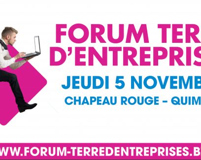 Le Forum Terre d’entreprises est un événement économique incontournable en Finistère. Il revient cette année à Quimper, le jeudi 05 novembre 2020, au Centre des Congrès du Chapeau Rouge. Création-reprise d’entreprise, recrutement et formations : une journée pour s’informer et concrétiser son projet