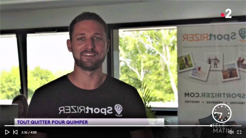 Mathieu Romeuf, co-fondateur de Sportrizer à Quimper