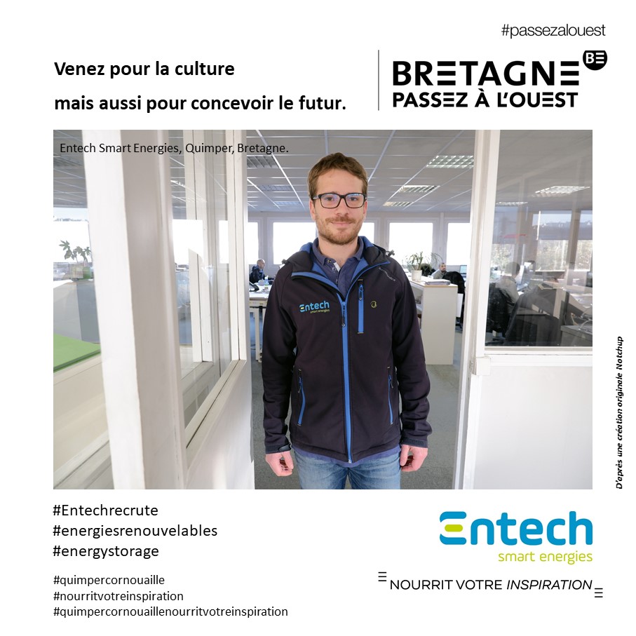 Entech smart Energies et campagne #passezalouest pour Quimper Cornouaille nourrit votre inspiration, attractivité de la Cornouaille