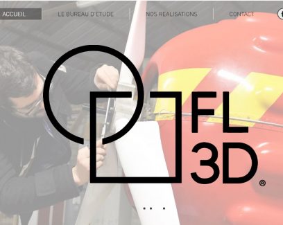 FL3D page d'accueil du site internet