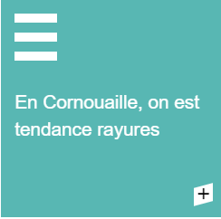 Les bonnes raisons de vivre en Cornouaille "En Cornouaille , on est tendances rayures"