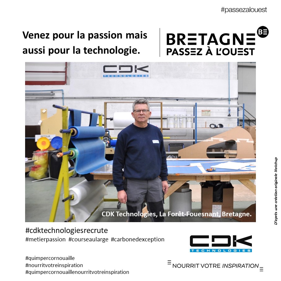 CDK Technologies #passezalouest "Venez pour la passion mais  aussi pour la technologie". Quimper Cornouaille nourrit votre inspiration