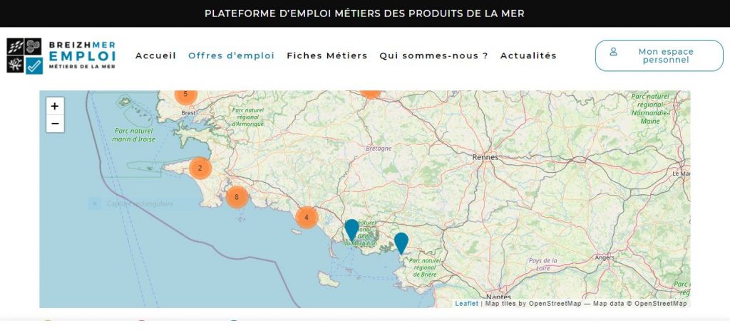 Breizhmer, la PLATEFORME D’EMPLOI des MÉTIERS DES PRODUITS DE LA MER