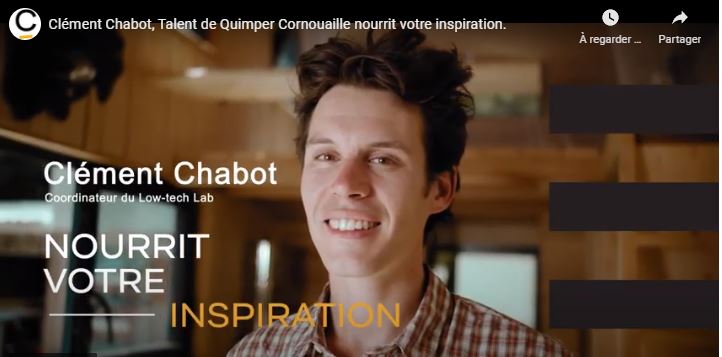 Clément Chabot, coordonnateur du Low Tech Lab,Talent de Quimper Cornouaille. Photo Franck Betermin