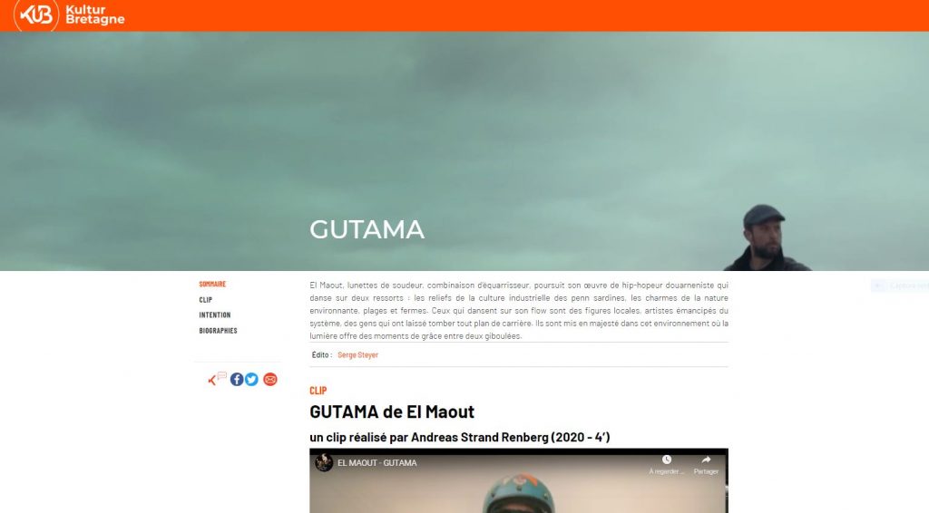Kub Kultur Bretagne El Maout, https://www.kubweb.media/page/clip-gutama-el-maout-andreas-strand-renberg/