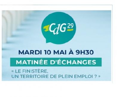 matinée d'échanges "Le Finistère, territoire de plein emploi ?" organisée par le Centre de Gestion du Finistère le 10 mai 2022