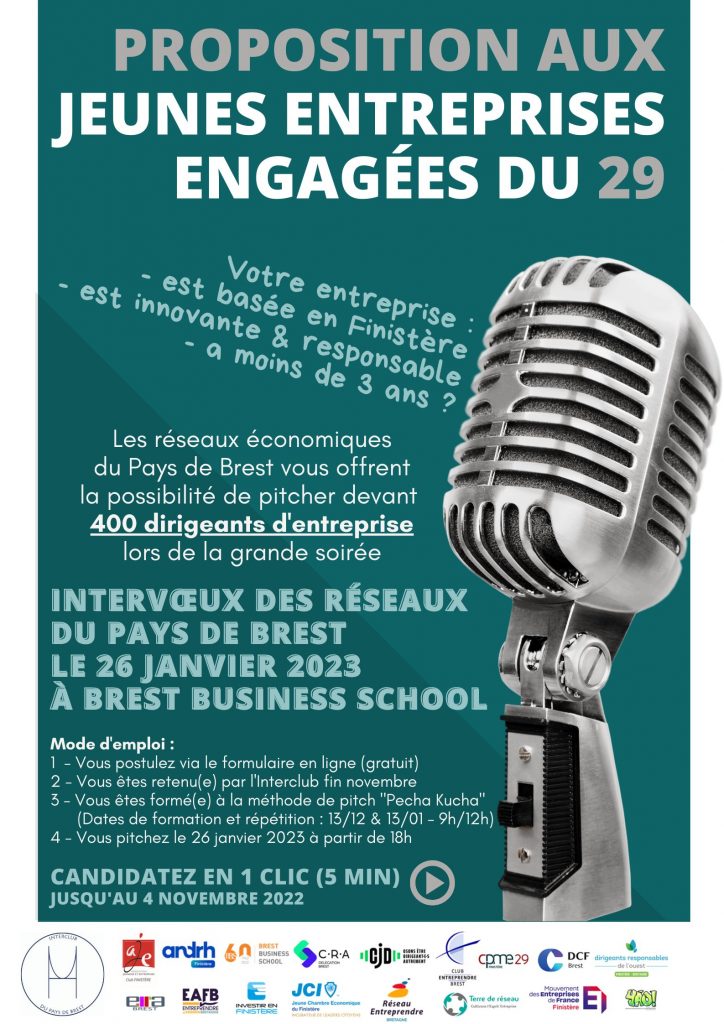 Jeunes entreprises engagées et innovantes du Finistère, venez vous présenter et intégrer les réseaux du Finistère