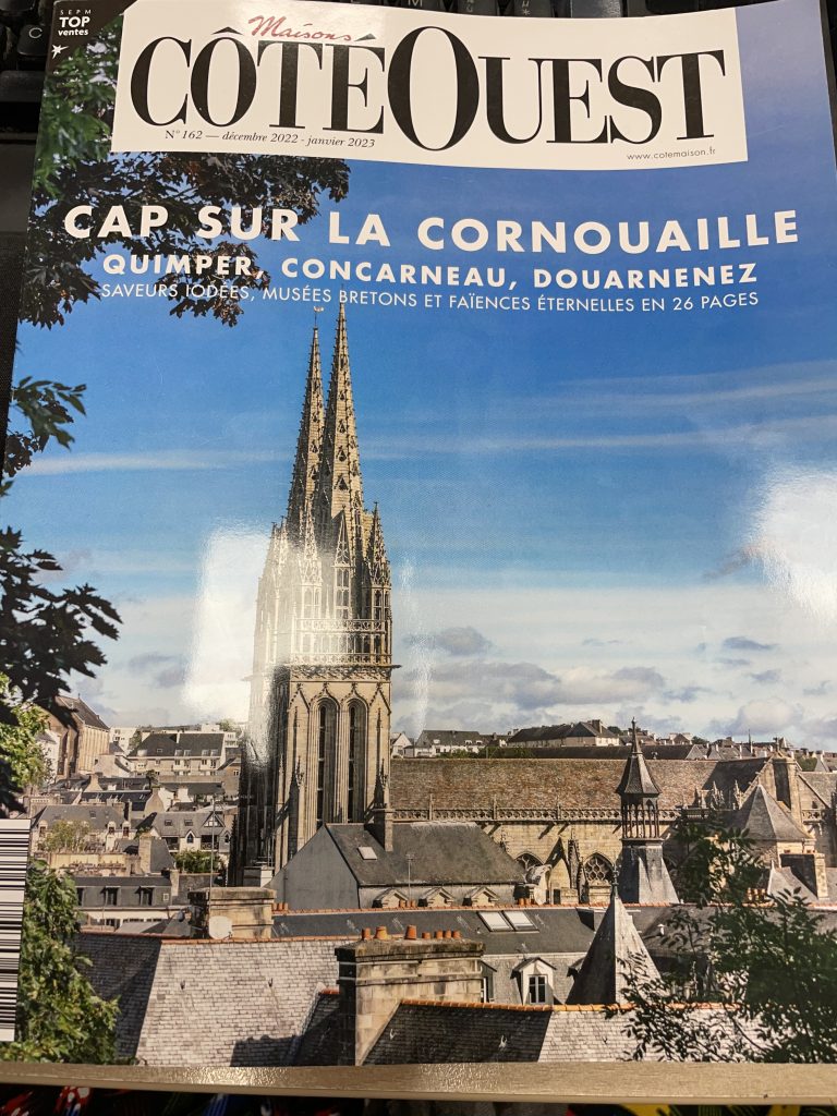 Page de couverture Cap sur la Cornouaille, par Côté Ouest, décembre 2022