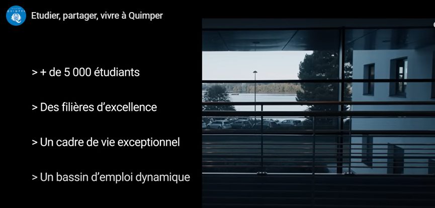 Vidéo Kampus Kemper, Quimper Campus : étudier,  partager, vivre à Quimper : chiffres clés