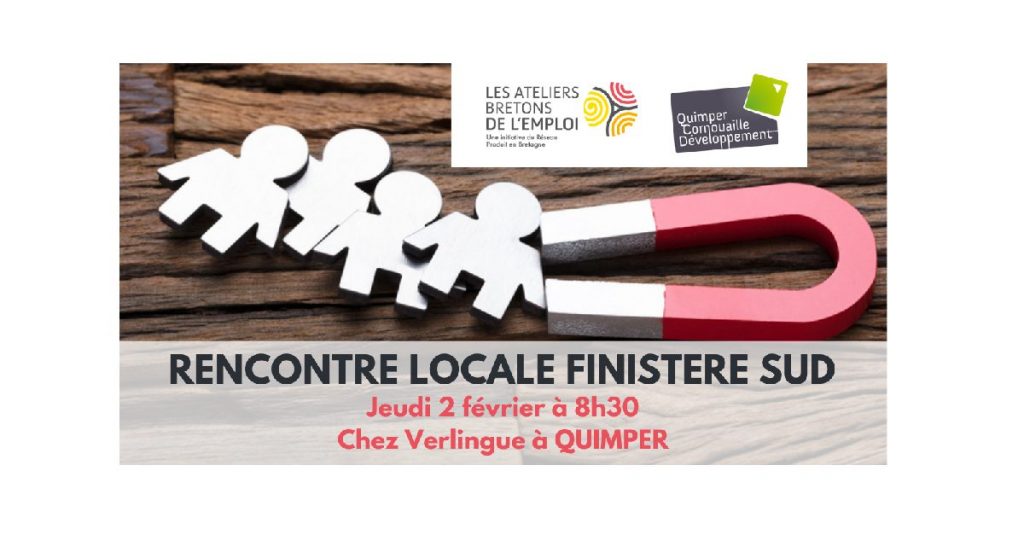 Matinale attractivité de l'emploi en Finistère sud, Quimper Cornouaille Développement et Les Ateliers Bretons de l'Emploi (2 février 2023)