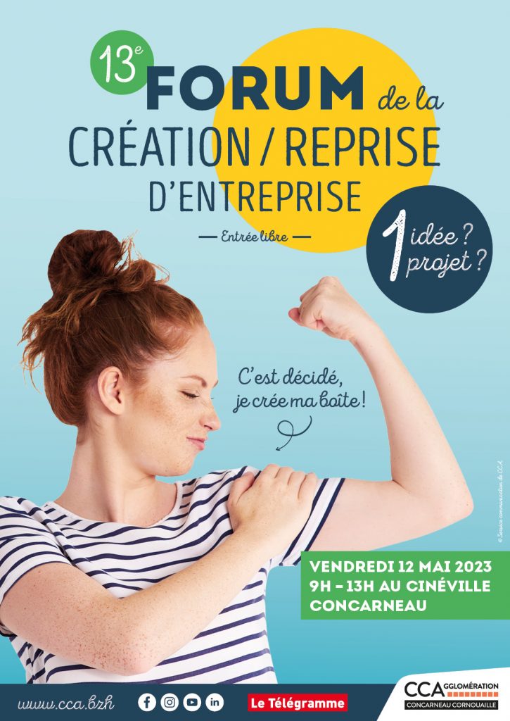 Forum de la création/reprise d'entreprise de Concarneau Cornouaille Agglomération. 12 mai 2023