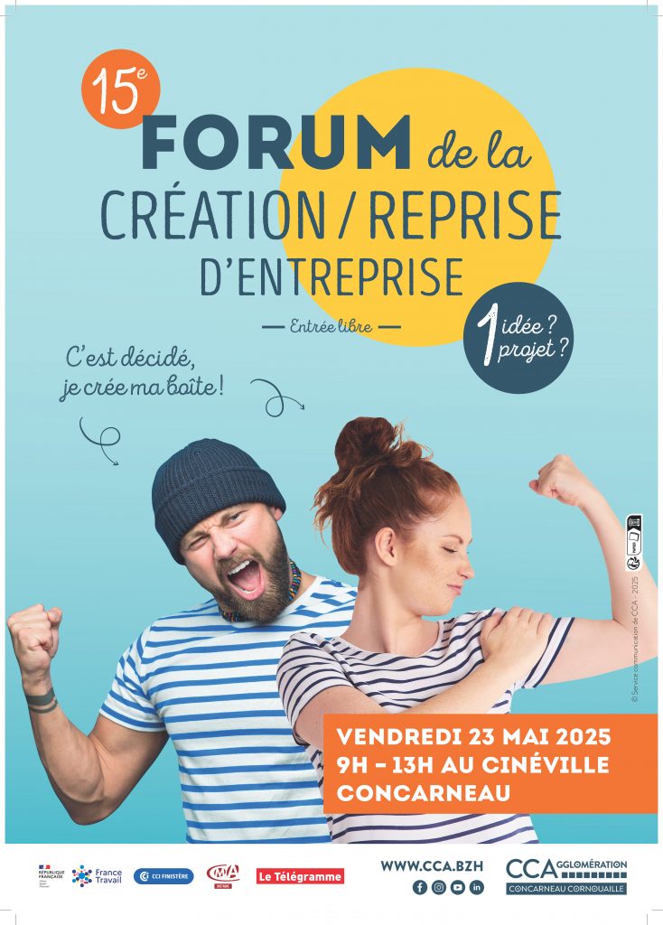 Forum création/reprise d'entreprise de Concarneau Cornouaille Agglomération (23/5/2025, Cinéville de Concarneau)